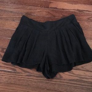 Black flowy shorts